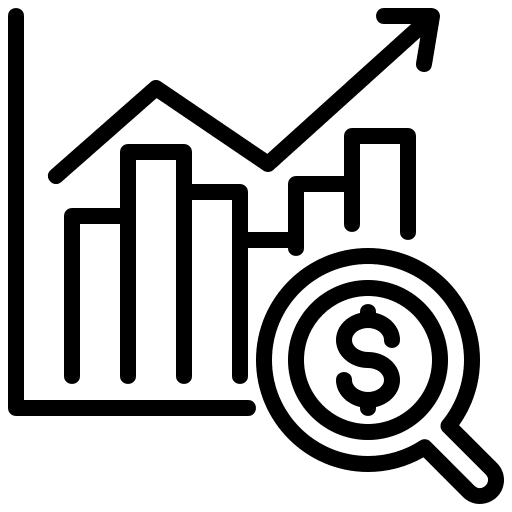 Business report paper strategy business report icon