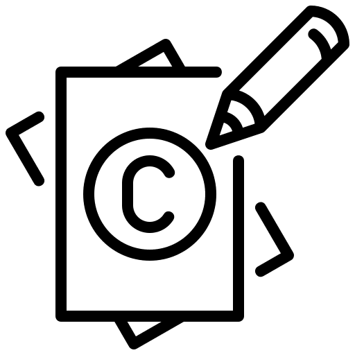 Copywriting content creator website blogger icon