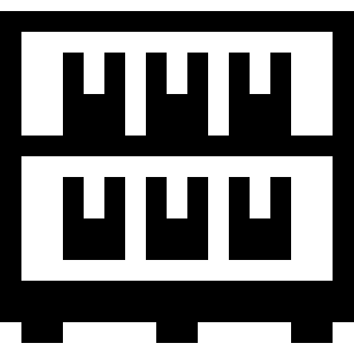 Stock warehouse stock storage icon