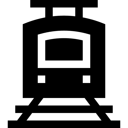 Train travel rails mrt icon