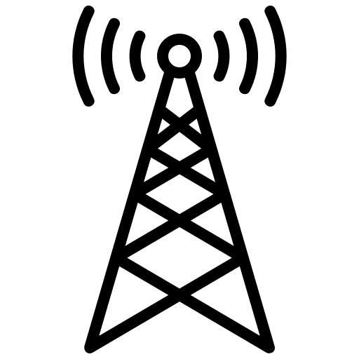 Wifi signal wireless connectivity signal tower wireless internet icon