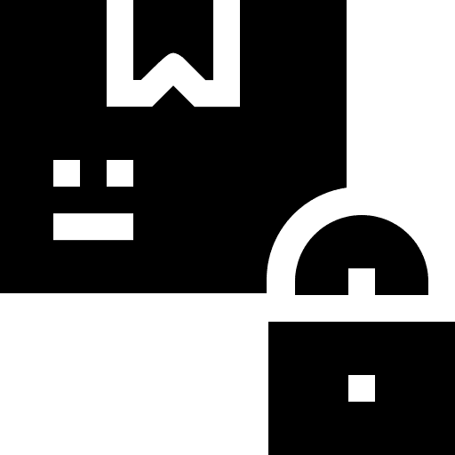 Lock lock delivery package icon Lock lock delivery package icon