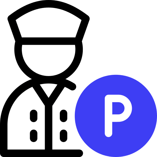 Valet parking profession people professions and jobs icon