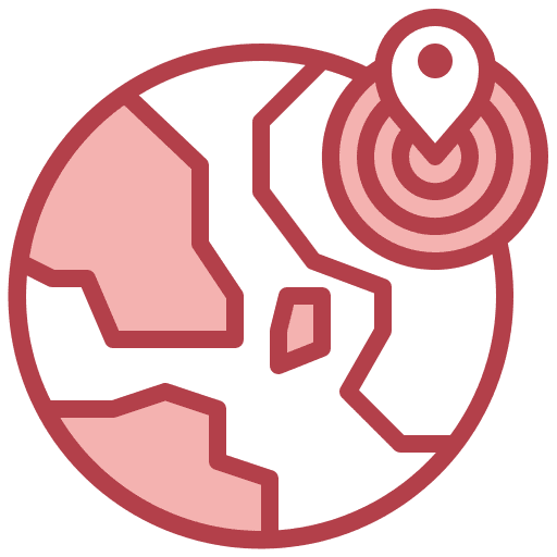 Position position planet geographic icon