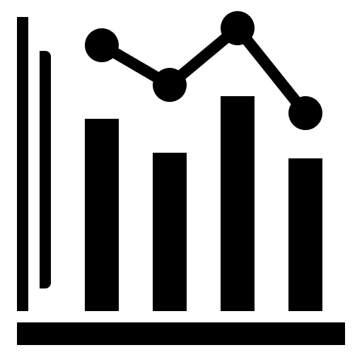 Bar chart graph bar chart statistics icon
