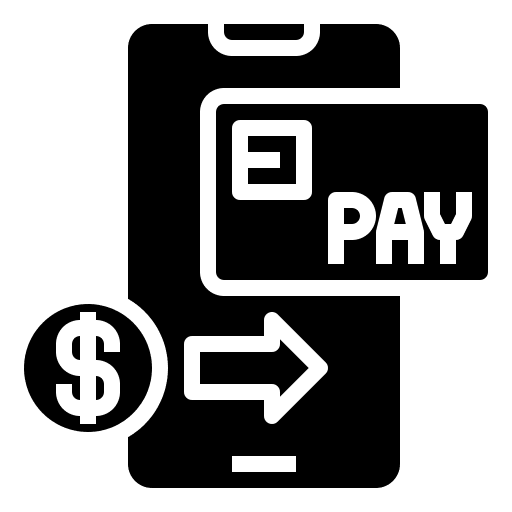 Online banking mobile transaction ecommerce icon Online banking mobile transaction ecommerce icon