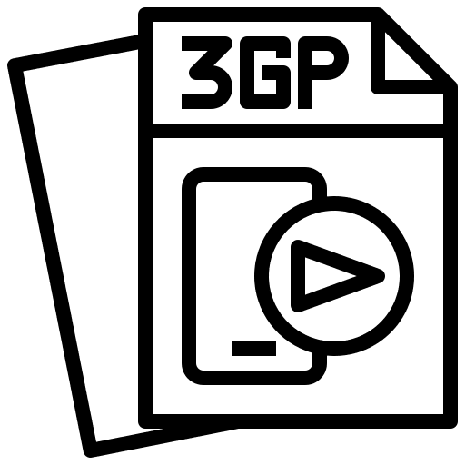 3gp document interface file icon