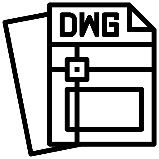 Dwg document format file icon