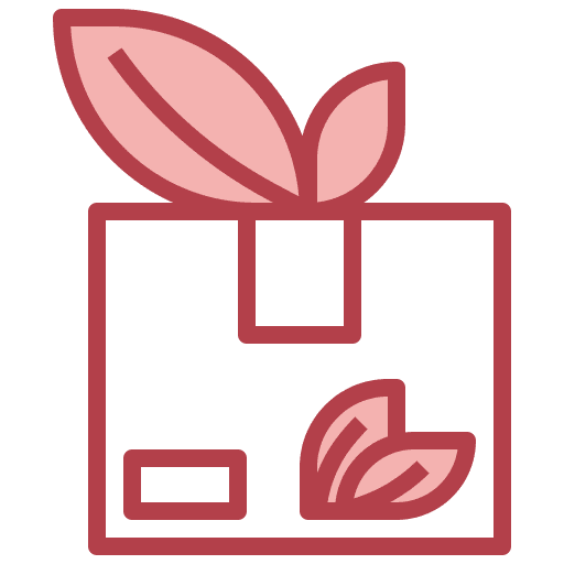 Eco friendly eco friendly box leaf icon
