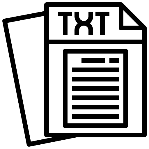 Txt file format document txt file icon Txt file format document txt file icon