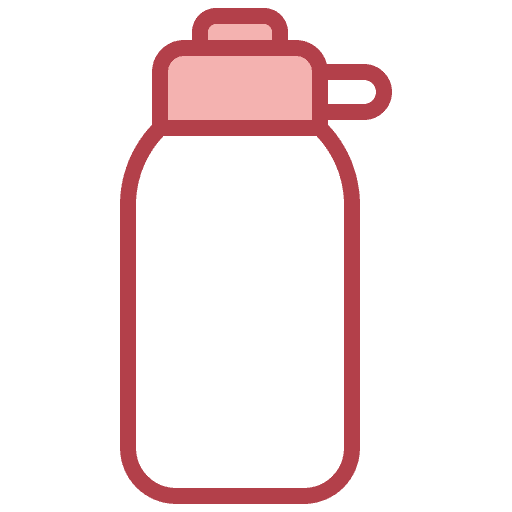 Water bottle food and restaurant reuse drink icon