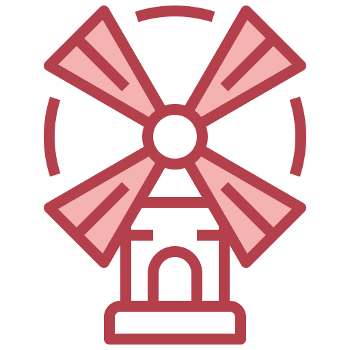 Wind mill wind turbine sustainability clean energy icon