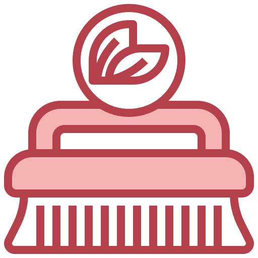 Wooden brush eco friendly wash furniture and household icon Wooden brush eco friendly wash furniture and household icon