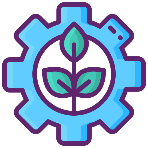 Agriculture automation field farming and gardening icon