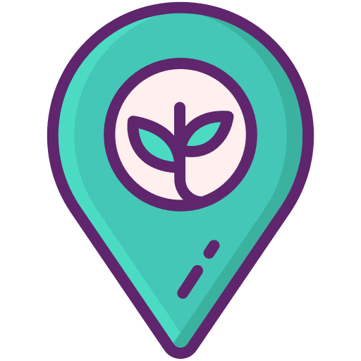 Locally grown locally grown maps and location sprout icon