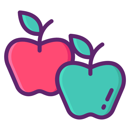 Apple organic apple food and restaurant icon