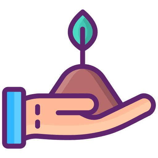 Farming sprout nature farming icon