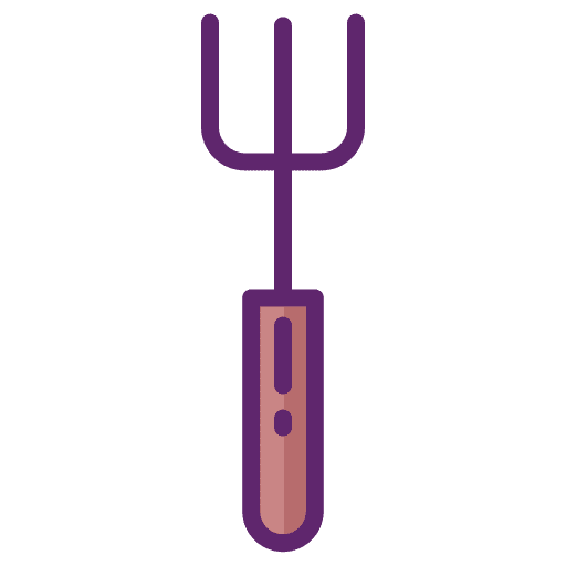 Fork gardening agriculture fork icon