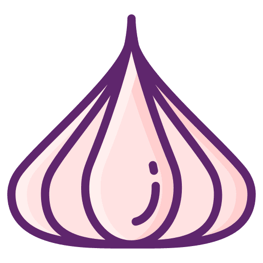 Garlic organic food and restaurant garlic icon