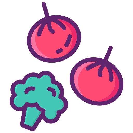 Food broccoli food tomato icon