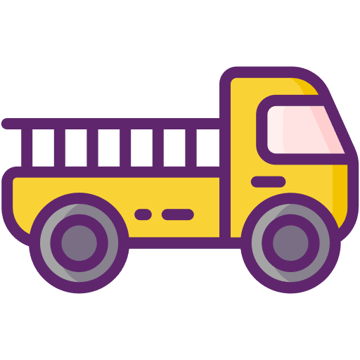 Loader vehicle transport farming icon