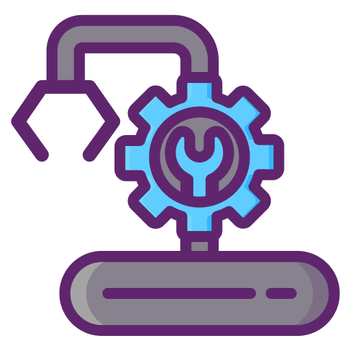 Machine electric construction and tools technology icon