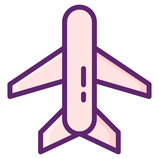 Plane transportation airport aeroplane icon