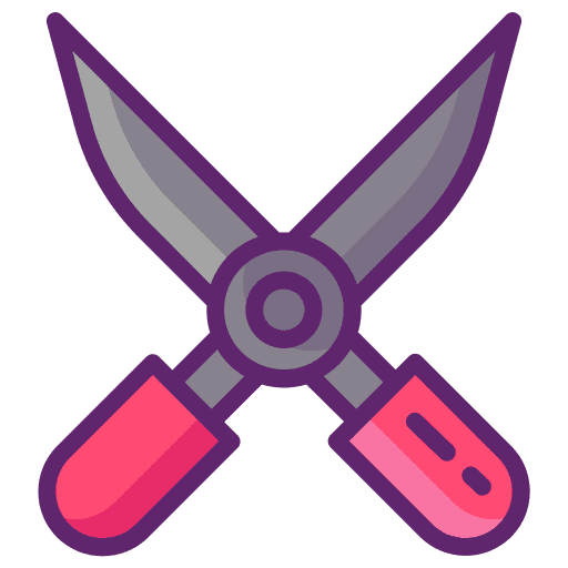 Scissors secateurs gardening tools farming and gardening icon