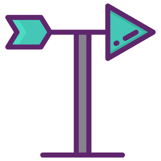Weather vane signaling weather vane wind vane icon