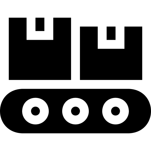 Conveyor conveyor production belt icon
