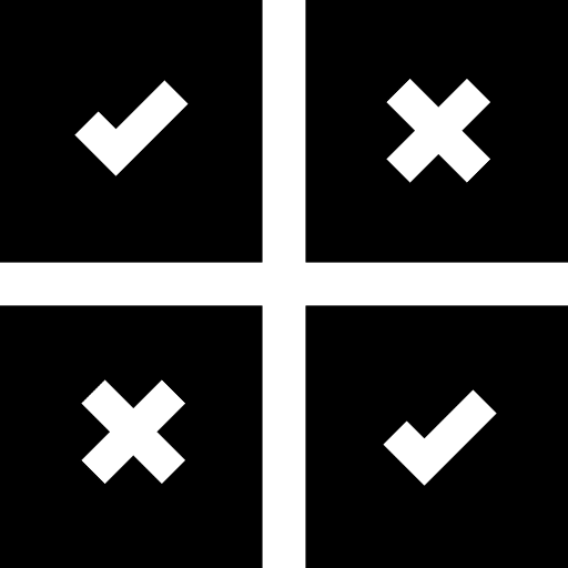 Feedback bad check select icon