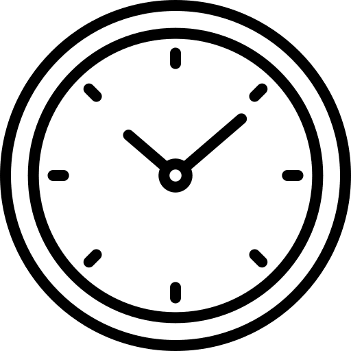 Clock time tool wall clock icon