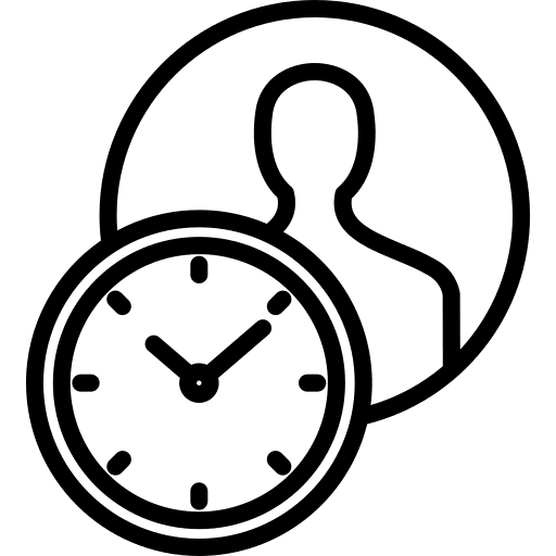 Work schedule time and date work schedule worker icon