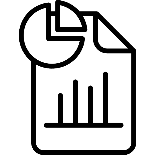 Presentation document people business icon