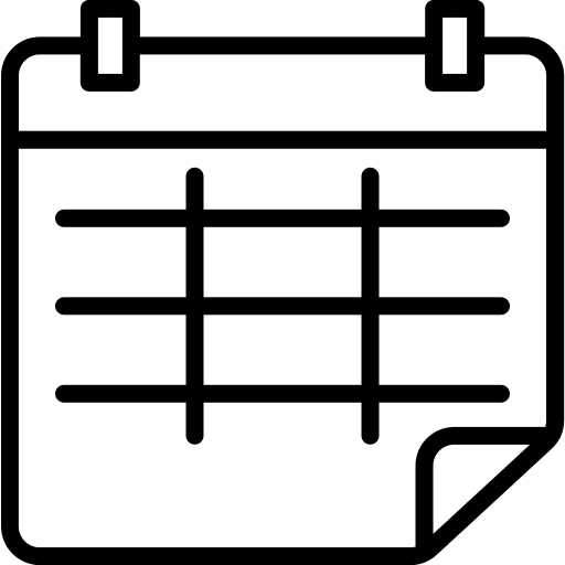 Schedule events organization calendar icon