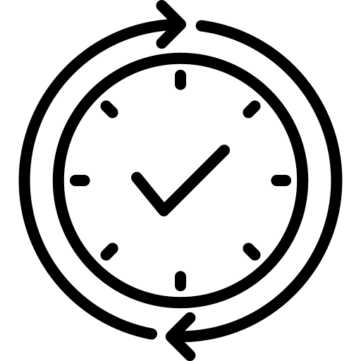 Tasks crisis management time and date workflow icon