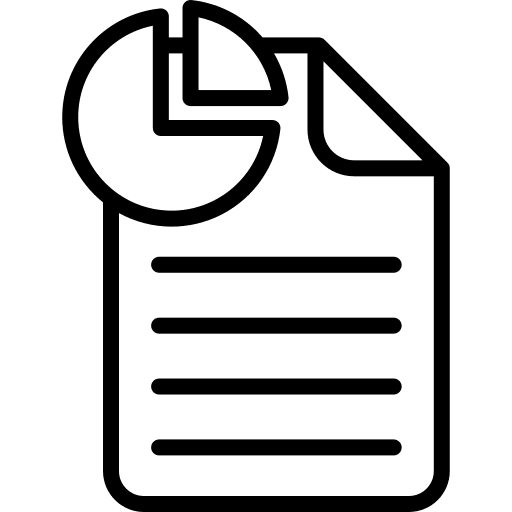 Analytics document business and finance analysis icon