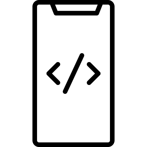Coding coding cellphone electronics icon