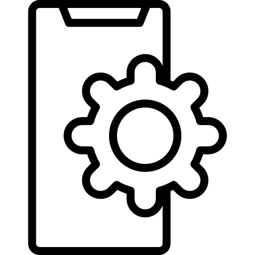 Development configuration phone gear icon