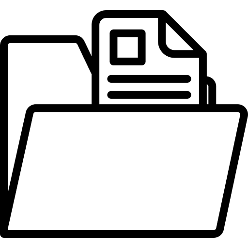 Folder file storage office material document icon