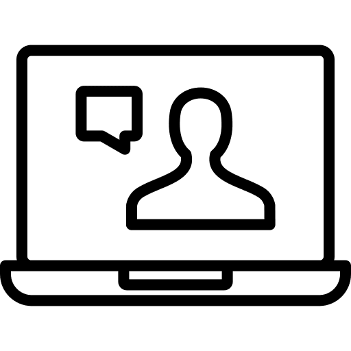 Video call online user meeting icon