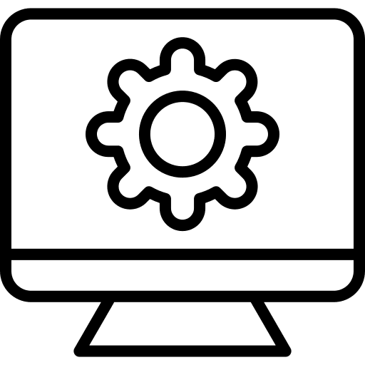 Web development configuration gear web development icon