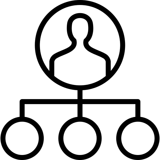 Hierarchy team business collaboration icon