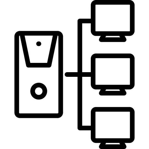 Network monitor server internet icon