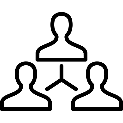 Networking team partner teamwork icon