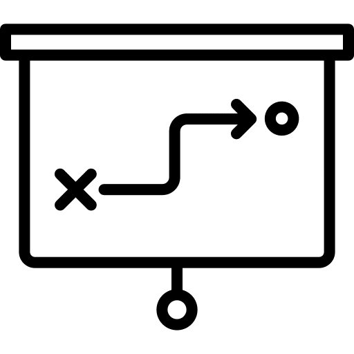 Strategy business and finance business plan tactical icon