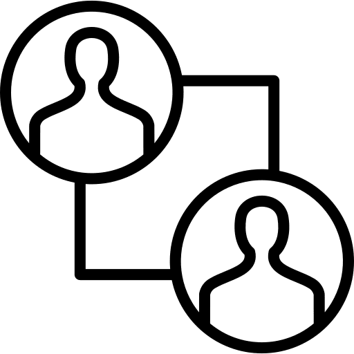 Workflow hierarchical structure diagram management icon