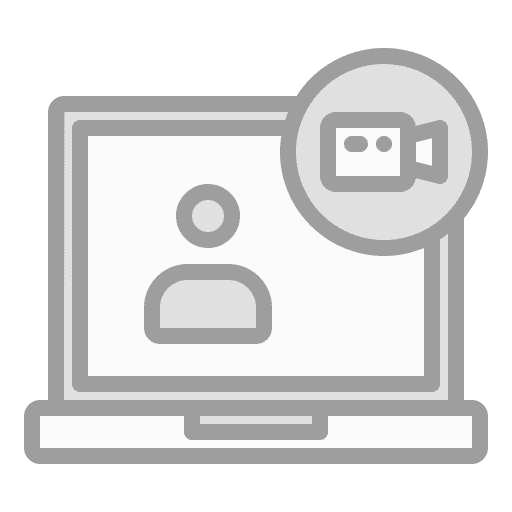 Conference meeting laptop conference icon