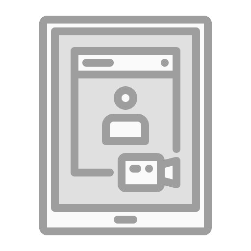 Online conference communications video conference meeting icon