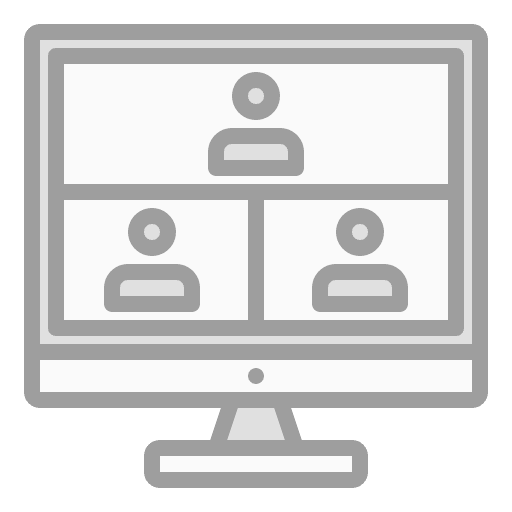 Online meeting communication online meeting communications icon